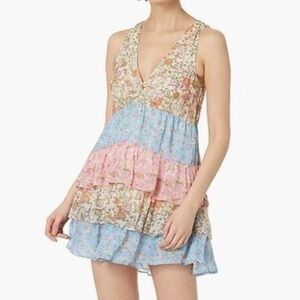 Ramy Brook Gigi Multi Tiered Floral Dress 14